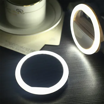 LED Selfie light ring do telefonu komórkowego, światła pierścieniowy zacisk, awaryjne lampki do camará, okrągłe światła