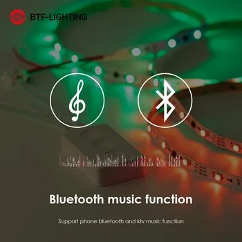 LED Strip Light Bluetooth Music APP Control RGB IC elastyczna taśma led wielokolorowa dla pokoju TV sypialnie imprezy kuchni 10M 20M