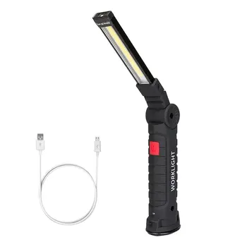 LED Work Light USB Akumulator latarka magnetyczna Latarka elastyczna inspekcji ręczna lampa oświetlenia pomocniczego odkryty reflektor