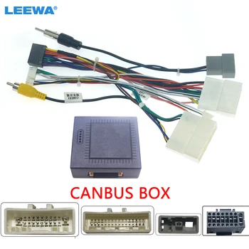 LEEWA Car 16pin Audio wiązka przewodów z skrzynią Canbus dla Nissan Venucia T70 T90 Aftermarket Stereo Wire Installation Adapter