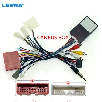 LEEWA Car 16pin Audio wiązka przewodów z skrzynią Canbus dla Mazda 6 CX-5 Stereo Wire Installation Adapter #CA6529