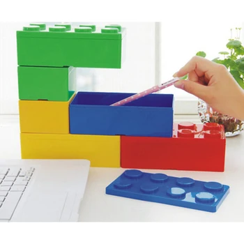 Legoings Office Desktop Storage Box Building Blocks Sundries Box Home Pen Jewelry And Makeup Organize Case Home Storage Box