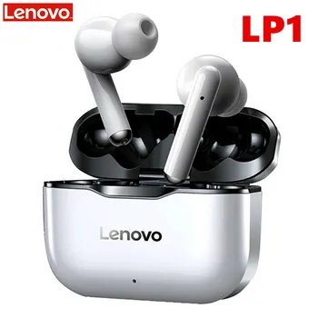 Lenovo LP1 TWS bezprzewodowe słuchawki Bluetooth 5.0 podwójne stereo redukcja szumów bas sterowanie dotykowe 300 mah bateria wodoodporny IPX4