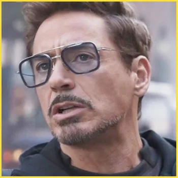 Lentes Tony Stark lentes de sol hombre okulary Przeciwsłoneczne vintage okulary gafas de sol hombre oculos de masculino