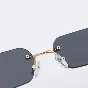 LeonLion 2021 okulary bez oprawek kobiety zabytkowe lustra marki projektant płaskie okrągłe okulary UV400 Street Beat Lentes Hombre De Sol