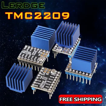 LERDGE 3D części drukarki TMC 2209 sterownik silnika krokowego 256 UART TMC2208 A4988 LV8729 TMC2130 Stepstick 2.0 A ultra-cichy Ender3