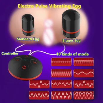 Leten duży rozmiar Nadgarstek jajko 10 rodzajów potężne wibracje podwójny skok jaja wibrator kobieta masturbator seks zabawki dla dorosłych, kobieta