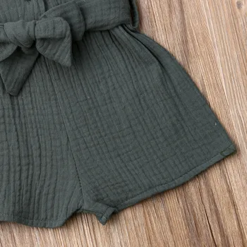 Letni Maluch niemowląt dzieci dziewczynka odzież bez rękawów domowe sukienka słodki kombinezon bawełniany bez rękawów suwaki ogólny strój 0-18 m
