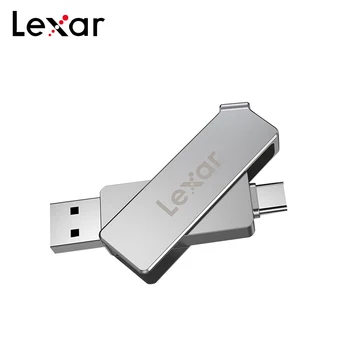 Lexar D30c USB Type-c Flash Drive 128GB prędkość odczytu do 130MB/s 32GB 64GB 2 in 1 Pendrive USB 3.1 Mini U Disk Memory Stick
