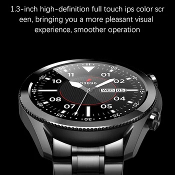LIGE 2020 Steel Band Smart Watch Men Full Touch Screen Sports Fitness Watch wodoodporny Bluetooth dla Android ios smartwatch Mens