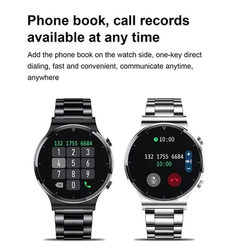 LIGE Smart Watch Men Touch Screen Watch Heart Rate Blood Pressure Monitoring Information Reminder Bluetooth Call Man Smartwatch