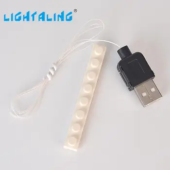 Lightaling LED Light Kit Creator Van Car Model (może ozdobić wszystkie bloki, budynki, bloki ) akcesoria zabawki ozdoby