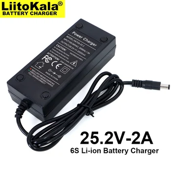 Liitokala 25.2 V 2A 6series litowa bateria ładowarka 18650 Ładowarka 25.2 V dc ładowarka 2A prąd DC 5.5*2.1 mm