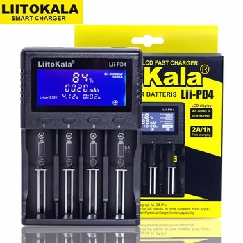 Liitokala Lii-PD4 PL4 PD2 18650 3.7 V Li-ion charger 1.2 V NiMH battery21700 18350 18500 AAA LiFePO43.2V 3.85 V cargador 26650