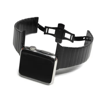 Link bransoletka dla apple watch 5 4 band 44 mm/40 mm mc 3 band 42 mm/38 mm pulseira ze stali nierdzewnej bransoletka metalowa watchband