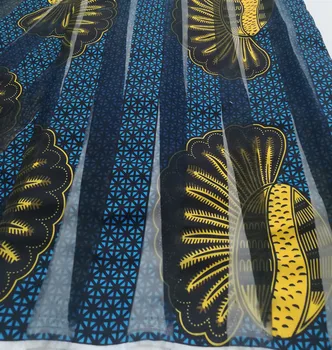 LIULANZHI ostatni projekt drukuje podkładki tkaniny taśma afrykański strój do szycia tkanina 5 metrów 2019 taśma tkaniny ML24R16-31