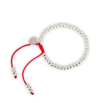LKO nowy popularny S925 srebro szczęśliwy Czerwony fasadowa bransoletka dla mężczyzn i kobiet kobieta bransoletka darmowa wysyłka