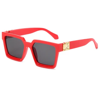 LongKeeper oversize kwadratowe okulary Mężczyźni Kobiety retro okulary luksusowej marki Rocznika projektant UV400 okulary Oculos de sol