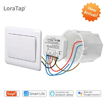 LoraTap Smart Home Wifi Switch Light Automation 1 Gang 10A Timer DIY działa z Google Home Amazon Alexa Remote Controller