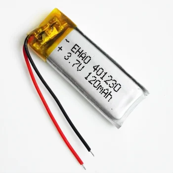 Lot 5 szt EHAO 401230 120mah akumulator 3.7 V litowo-polimerowy akumulator LiPo bateria do odtwarzacza Mp3, DVD, słuchawki bluetooth smart-zegarek MP4