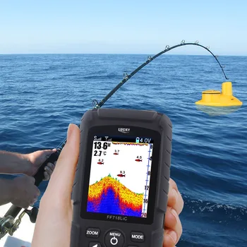 Lucky gps fish finder FF718LiC-W sonar fishing fishfinder ice Fishing głębokość 45 m/147 stóp bezprzewodowa echosonda do łowienia ryb
