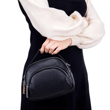 Luksusowe torebki ze skóry naturalnej damska czarna mała torebka na ramię mini moda 2019 nowe torby na ramię dla kobiet sac a main femme bolsa