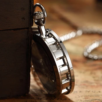 Luksusowe Zabytkowe Złote Cyfry Rzymskie Tarcza Mechaniczny Naciąg Ręczny Zegarek Moda Wyjątkowe Zegarki Dla Mężczyzn Kobiet Brelok Łańcuch