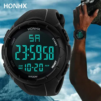 Luksusowe zegarki sportowe męskie analogowe cyfrowe wojskowe silikonowe wojskowe sportowe led Horloges zegarek męskie Relogio Masculino na prezenty