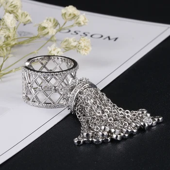 LXOEN moda Korona pałac Królewski pierścień dla kobiet inkrustowanie sześciennych cyrkon luksusowe wieczorne pierścienie najlepszy prezent biżuteria Bague Femme