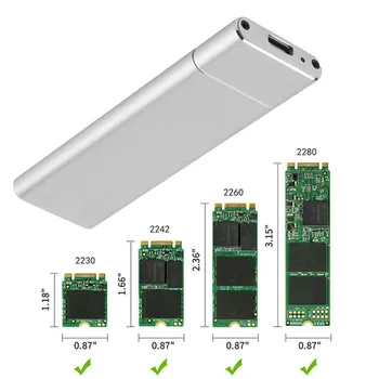 M. 2 NGFF do USB3.1 SSD przenośny dysk twardy skrzynia adapter karta zewnętrzna obudowa etui