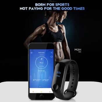 M3 Smart Band fitness bransoletka mężczyźni rytmu serca monitor ciśnienia krwi grupa Bluetooth sportowe bransoletki dla Xiao Mi Android IOS