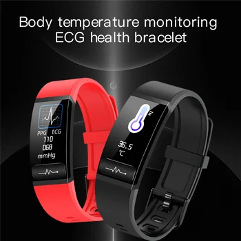 M8 EKG inteligentne zegarki Mężczyźni Kobiety ciśnienie tętnicze fitness inteligentny bransoletka monitor rytmu serca wodoodporny monitor aktywności Smartband