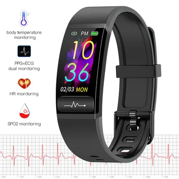 M8 EKG inteligentne zegarki Mężczyźni Kobiety ciśnienie tętnicze fitness inteligentny bransoletka monitor rytmu serca wodoodporny monitor aktywności Smartband