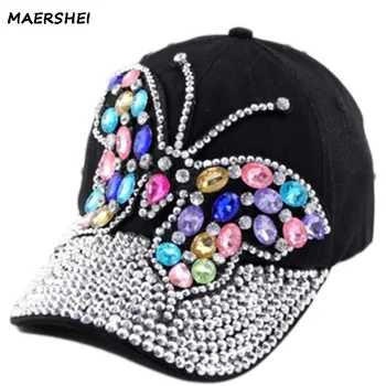 MAERSHEI czapka z daszkiem damska Snapback damska ciepła wiercenie moda casual czapka czarny różowy kowbojski kapelusz dziewczyna Kości hip-hop kapelusz
