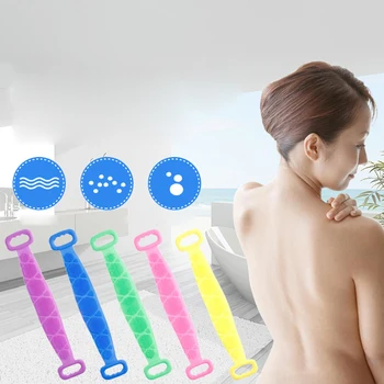 Magiczne Silikonowe Szczotki Ręczniki Otarcia Grzbietu Błotny Peeling Masaż Ciała Prysznic Zaawansowane Płuczki Skóra Jest Czysta Prysznic, Szczotka