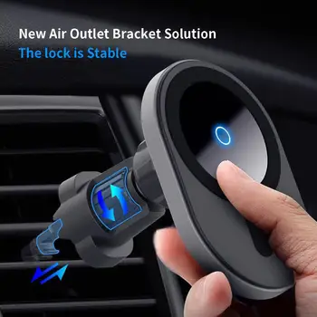 Magnetyczne QI samochodowa ładowarka Uchwyt na telefon deska rozdzielcza powietrza uchwyt dla IPhone 12 11 Pro X XR XS Max Samsung S10 S20 S9 S8