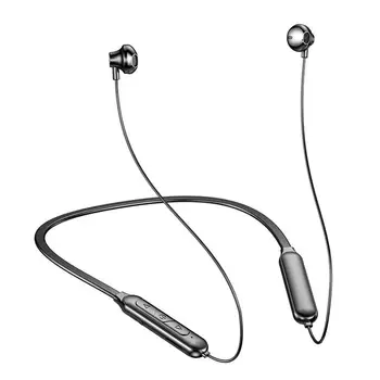 Magnetyczne słuchawki sportowe, słuchawki bezprzewodowe Bluetooth zestaw głośnomówiący słuchawki z gniazdem kart TF do Xiaomi Samsung