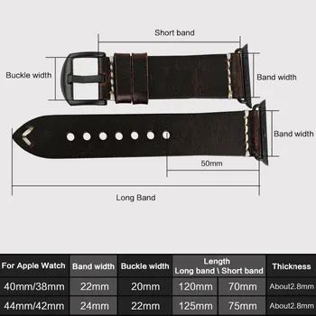 MAIKES Watch akcesoria z naturalnej skóry wołowej skóry dla Apple Watch Bands 44 mm 42 mm i mc pasek 40 mm 38 mm Seria 4 3 2 1 bransoletki