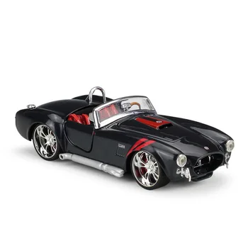Maisto 1:24 Ford 1965 Shelby Cobra 427 Alloy Luxury Vehicle Diecast Pull Back Car Model Goods Toy Collection