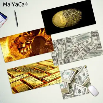MaiYaCa nowy projekt śmieszne złoto i pieniądze laptop do gier myszy Podkładka pod mysz Bezpłatna wysyłka Duży podkładka do myszy, klawiatury mata