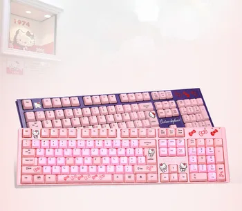 MAORONG TRADING Desktop, Notebook Cartoon Cute Girl kabel USB, KT różowa wodoodporna klawiatura