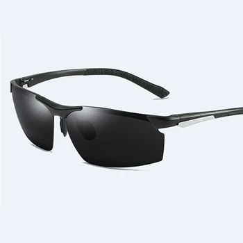 Marka projektant okulary polaryzacyjne UV400 obiektyw aluminium magnez ramka jazdy Gogle dla mężczyzn kobiet Wędkarstwo marka projekt fajny
