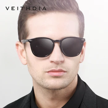 Marka VEITHDIA unisex aluminium+TR90 męskie fotochromowe lustrzane okulary markowe okulary akcesoria okulary dla kobiet 6116