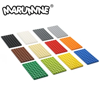 Marumine 6x10 Dots Plate Building Blocks 3033 Baseplate City Part Classic MOC Bricks akcesoria budowlane, zabawki edukacyjne