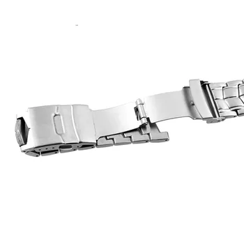 Matowa stal nierdzewna oryginalny pasek do zegarka CASIO Edifice EF-524 pasek do zegarków bransoletka mężczyzna watchband srebrne zapięcie bezpieczeństwa EF524