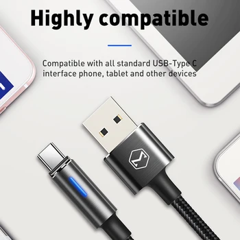 Mcdodo USB Type C kabel do Samsung Galaxy S10 S9 S8 Plus One Plus szybkie ładowanie USB-C ładowarka telefon komórkowy USBC Type-C kabel