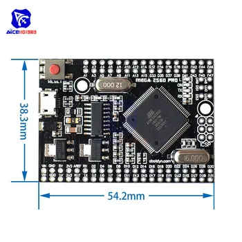 MEGA2560 PRO EMBED Micro USB Adapter Development Board CH340G ATMEGA2560-16AU dla Arduino ATmega2560 moduł rozszerzenia z kodem Pin