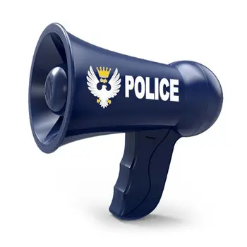 Megafon dla dzieci udają policjanci rekwizyty dla dzieci Dzieci syreny policyjne zabawki zmieniacz głosu policjant zabawki