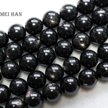 Meihan Natural 6mm , 8+-0.3 mm , 10mm , 12mm hyperstene elegancki okrągły sypki бисерный kamień do wyrobu biżuterii projekt
