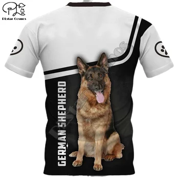 Mens women German Shephero 3d t shirt Summer Dogs Print t-shirt, czarne koszulki codzienne bluzki z krótkim rękawem quick dry harajuku tee